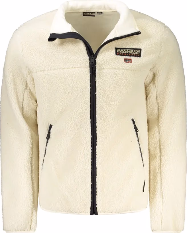 Bianco Polyester Men Jacket