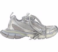 Gray Polyester Athletic Sneakers 1