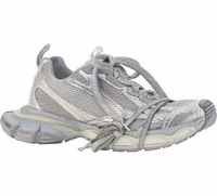 Gray Polyester Athletic Sneakers 2