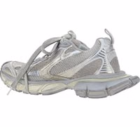 Gray Polyester Athletic Sneakers 3