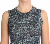 Blue Wool Sweater Sleeveless Pullover 4