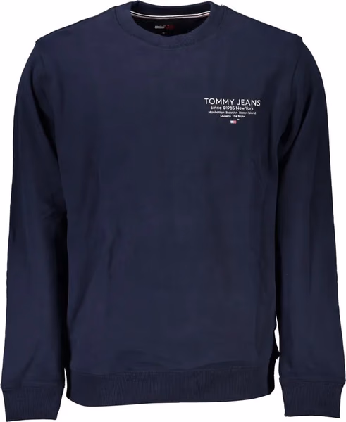 Blue Cotton Men Sweatshirt