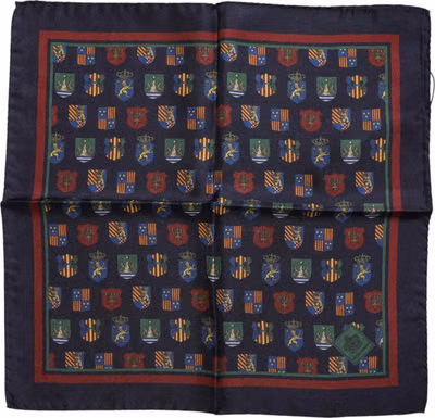 Multicolor Medals Square Foulard Scarf