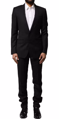 Blue MARTINI Wool Formal 2 Piece Suit