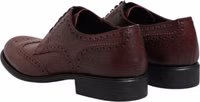 Brown Leather Lace Up Derby Dress Shoes 4
