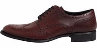 Brown Leather Lace Up Derby Dress Shoes 5