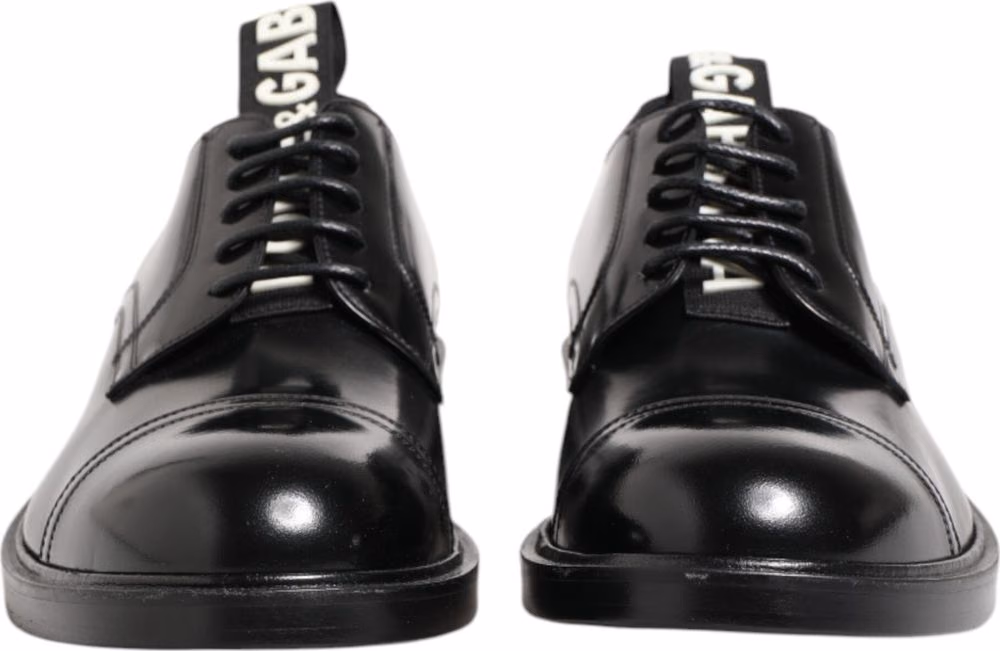 Black Leather Dress Lace Up Men Formal Shoes