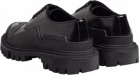 Black Patent Leather Trekking Derby Shoes 4