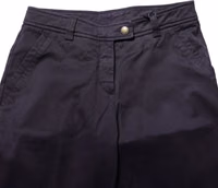 Dark Purple Mid Waist Casual Straight Pants 4