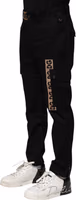 Black Cotton Cargo Casual Pants 2