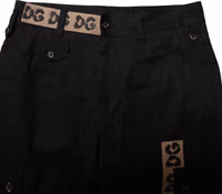 Black Cotton Cargo Casual Pants 4