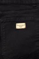 Black Skinny Cotton Mid Waisted Denim Jeans 4