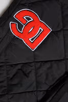 Black Quilted Mid Waist Jogger Pants 4