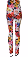 Multicolor Floral High Waist Leggings Pants 2