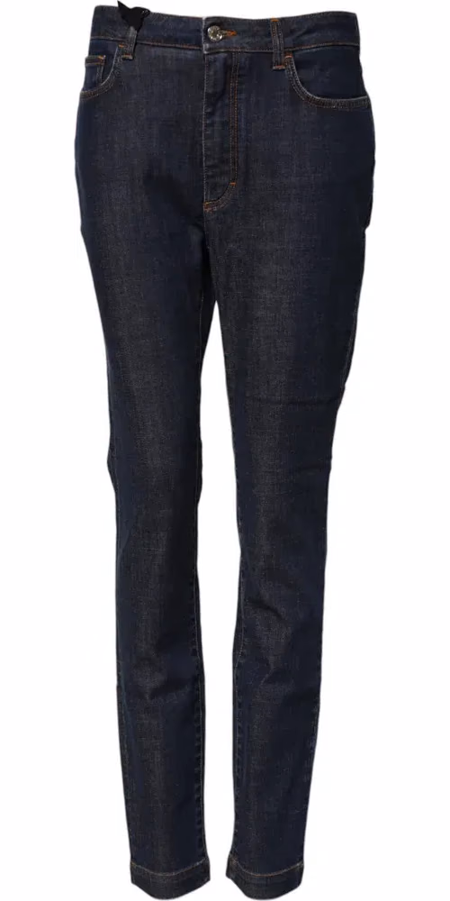 Blue Queen Patch AUDREY Mid Waist Denim Jeans