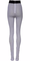Gray Nylon DG Logo Mid Waisted Leggings Pants 2