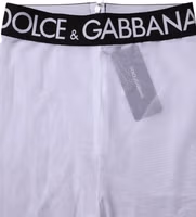 Gray Nylon DG Logo Mid Waisted Leggings Pants 3