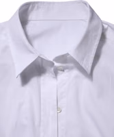 White Cotton Long Sleeves Collared Top Shirt 5