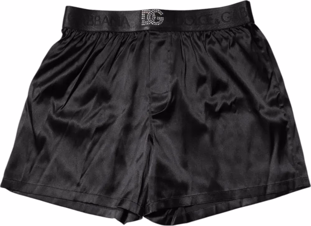 Black Logo Waist Regular Boxer Shorts Underwear