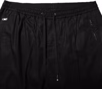Black Cotton Logo Tape Men Jogger Pants 4