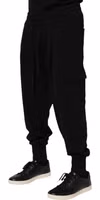 Black Cotton Logo Jogger Sweatpants Pants 2
