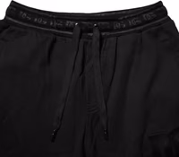 Black Cotton Drawstring Jogger Pants 4