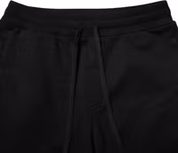 Black Cotton Logo Tape Men Jogger Pants 4