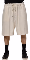 Ivory Cotton Men Bermuda Sweatshorts Shorts 1