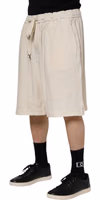 Ivory Cotton Men Bermuda Sweatshorts Shorts 2