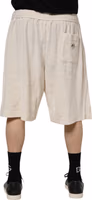 Ivory Cotton Men Bermuda Sweatshorts Shorts 3