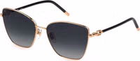 Gold Metal Women Sunglass 1