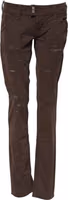 Brown Cotton Low Waist Skinny Casual Jeans 1