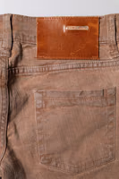 Brown Cotton Slim Fit Denim Low Waist Jeans 4