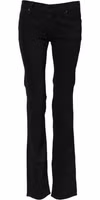 Black Cotton Stretch Flared Bootcut Denim Jeans 1