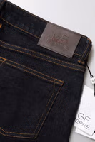 Dark Blue Cotton Mid Waisted Skinny Denim Jeans 4