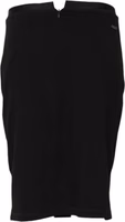 Black Polyester Pencil Cut Knee Length Skirt 2