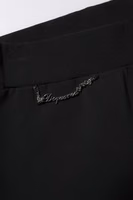 Black Polyester High Waisted Flared Pants 4