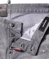 Gray Washed Mid Waist Tapered Jeans 3