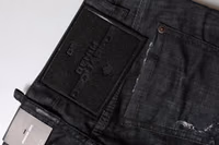 Black Cotton Low Waist Skinny Denim Jeans 4