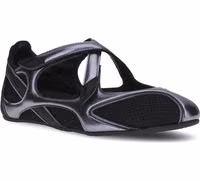 Black Polyethylene Ballet Flats 2