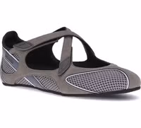 Gray Polyethylene Ballet Flats 2