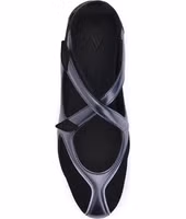 Black Polyethylene Ballet Flats 4