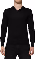 Dark Gray Embroidered Logo Pullover Sweater 2