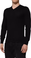 Dark Gray Embroidered Logo Pullover Sweater 3