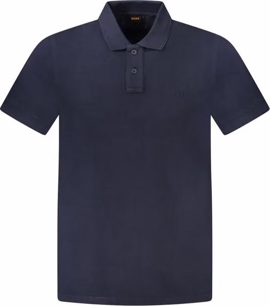 Blu Cotone Uomo Polo