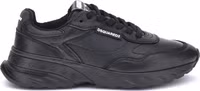 Black Calf Leather Bos Taurus Athletic Sneakers 1