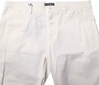 White Chinos Cotton Stretch Men Casual Shorts 4