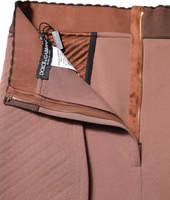 Brown Viscose High Waisted Hot Pants Shorts 2