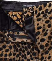 Brown Leopard High Waisted Hot Pants Shorts 3