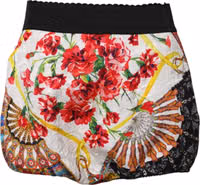 Multicolor Floral High Waist Hot Pants Shorts 1